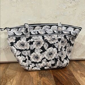 Vera Bradley Floral Black and White Tote Bag